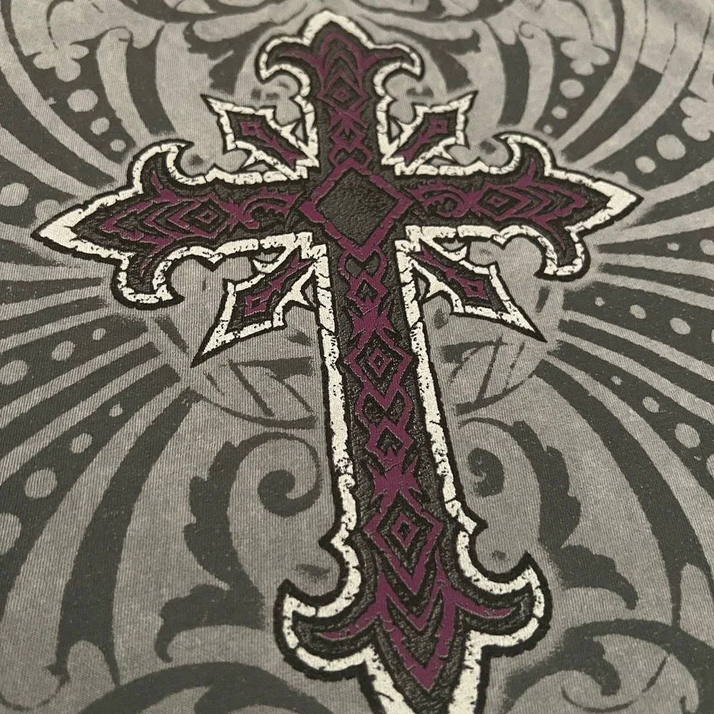 Sinful Women’s Y2K Tee with Heart and Wings Design - Picture 5 of 6